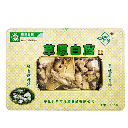 草原之上的珍馐馈赠——绿川然草原白蘑250克铁盒礼盒品鉴